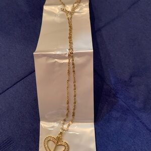 Gold Heart Pendant Necklace